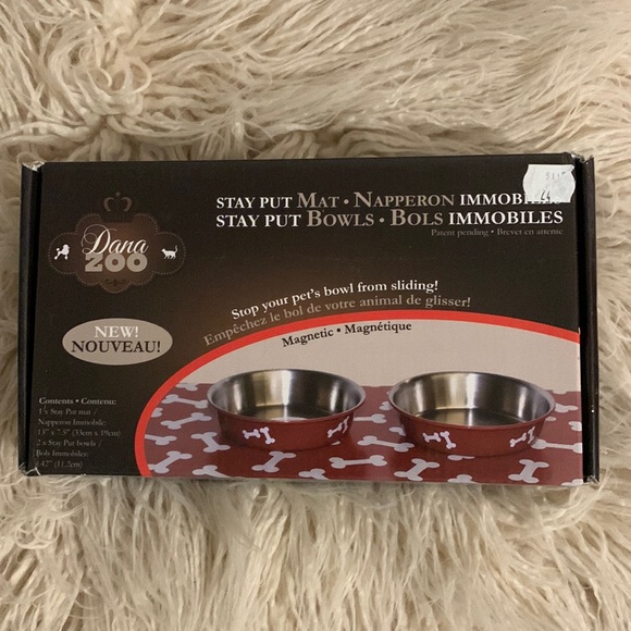 Dana Zoo Dog Host Pick Stay Put Mat Stay Put Bowls Set Poshmark